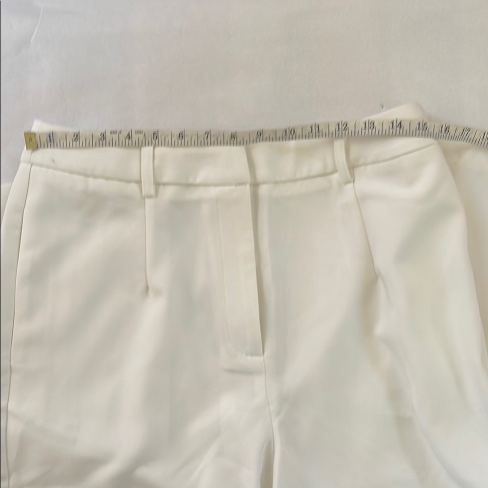 The Commense White Wide Leg Pants with Flowing Relaxed Fit size large - Picture 9 of 11
